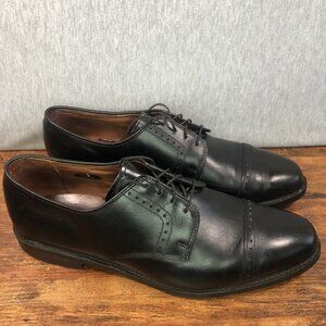 Allen Edmonds Clifton Cap Toe Derby Shoes Men's Size 10.5 E Wide Black Leather